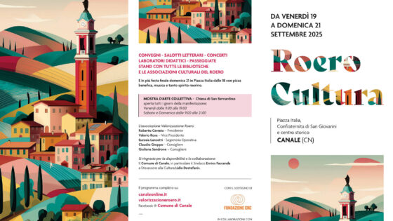 Roero Cultura 2025 a Canale Convegni salotti letterari concerti